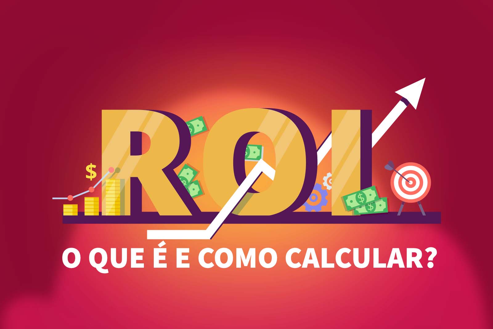 Ilustração representando retorno sobre investimento