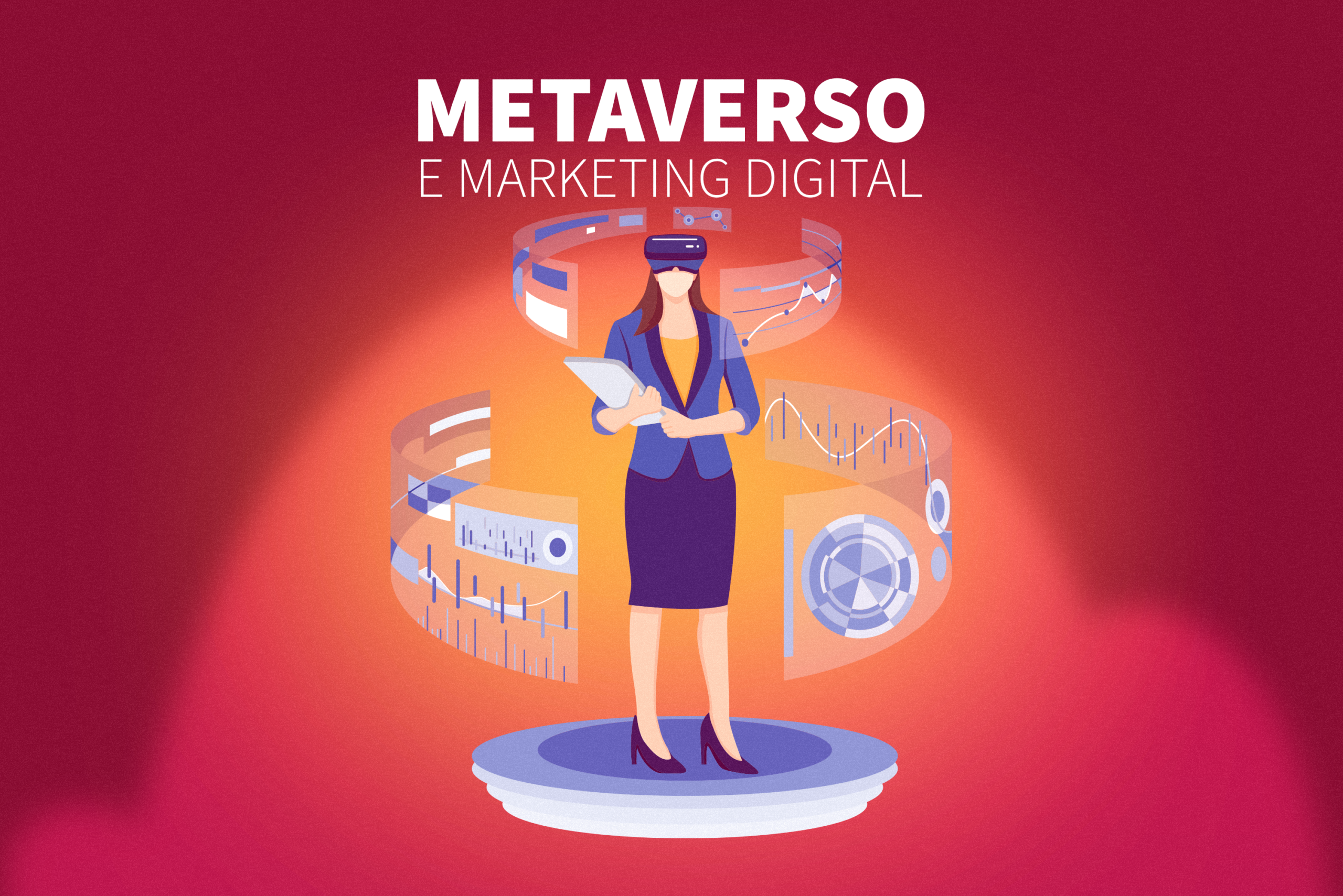 Ilustração representando metaverso