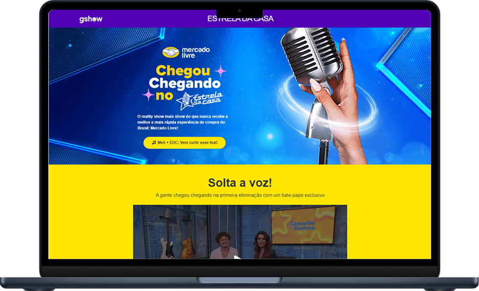 Vídeo interativo para o Mercado Livre no Estrela da Casa 2024